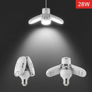 Luminária De Teto Dobrável Lâmpada De Pétalas 6000K 28w Para Quarto / Sala De Estar / Casa / E27 Mini Luz De Folhas