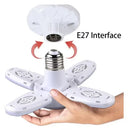 Luminária De Teto Dobrável Lâmpada De Pétalas 6000K 28w Para Quarto / Sala De Estar / Casa / E27 Mini Luz De Folhas