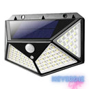 Luminária de Parede Solar com 100 LEDs e Sensor de Presença (3 Funções) – Envio Imediato para todo o Brasil