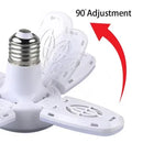 Luminária De Teto Dobrável Lâmpada De Pétalas 6000K 28w Para Quarto / Sala De Estar / Casa / E27 Mini Luz De Folhas