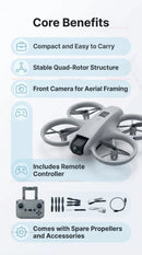 Novo Drone T3 Mini 8K com Câmera Dupla, WiFi FPV, Desvio de Obstáculos, Motores Brushless e Fluxo Óptico – Quadricóptero Profissional / Brinquedo para Iniciantes