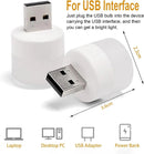 Luz Noturna USB (1 ou 10 unidades) – Mini LED USB, compatível com power bank, luz de leitura redonda com proteção para os olhos!
