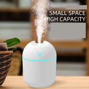 Mini Umidificador de Ar USB de 250ml e Difusor de Óleos Essenciais para Casa e Carro – Difusor Ultrassônico Silencioso com Luz LED Colorida