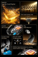 Mouse Gamer Sem Fio Delux M400, 24.000 DPI, Taxa de Polling de 1 kHz, Sensor PAW3311, Conexão Tri-modo, Bateria Recarregável de 500 mAh, Compatível com Todos os Tamanhos de Mão (PC Gamer)