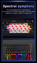 Teclado Mecânico Gamer com Fio AJAZZ NK61 – Formato 60%, RGB, Hot-Swappable, 61 Teclas, Switch Red (Mini Teclado para PC Gamer)