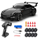 Carro RC Drift 1:24, Carro de Controle Remoto para Adultos, 20KM/H, 4WD, Carros RC de Alta Velocidade com Luzes LED e Pneus Extras para Drift