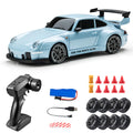 Carro RC Drift 1:24, Carro de Controle Remoto para Adultos, 20KM/H, 4WD, Carros RC de Alta Velocidade com Luzes LED e Pneus Extras para Drift