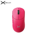 Mouse Gamer Sem Fio Delux M400, 24.000 DPI, Taxa de Polling de 1 kHz, Sensor PAW3311, Conexão Tri-modo, Bateria Recarregável de 500 mAh, Compatível com Todos os Tamanhos de Mão (PC Gamer)