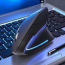 Mouse Vertical Ergonômico HOMEFISH – Mouse Óptico Sem Fio 2,4 GHz, 3 Níveis de DPI Ajustáveis (800/1200/1600) e 6 Botões para Notebook e PC