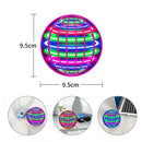Bola voadora LED giratória automática em formato de OVNI, brinquedo mágico flutuante para esportes ao ar livre, presente de aniversário para crianças.