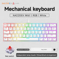 Teclado Mecânico Gamer com Fio AJAZZ NK61 – Formato 60%, RGB, Hot-Swappable, 61 Teclas, Switch Red (Mini Teclado para PC Gamer)
