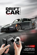 Carro RC Drift 1:24, Carro de Controle Remoto para Adultos, 20KM/H, 4WD, Carros RC de Alta Velocidade com Luzes LED e Pneus Extras para Drift