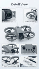 Novo Drone T3 Mini 8K com Câmera Dupla, WiFi FPV, Desvio de Obstáculos, Motores Brushless e Fluxo Óptico – Quadricóptero Profissional / Brinquedo para Iniciantes