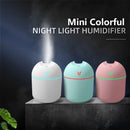 Mini Umidificador de Ar USB de 250ml e Difusor de Óleos Essenciais para Casa e Carro – Difusor Ultrassônico Silencioso com Luz LED Colorida