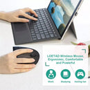 Mouse Vertical Ergonômico HOMEFISH – Mouse Óptico Sem Fio 2,4 GHz, 3 Níveis de DPI Ajustáveis (800/1200/1600) e 6 Botões para Notebook e PC
