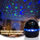 Luminária Projetora LED USB de Estrelas e Lua (Céu Estrelado) 5V – Decoração de Ambiente para Casa
