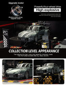 Carro RC Drift 1:24, Carro de Controle Remoto para Adultos, 20KM/H, 4WD, Carros RC de Alta Velocidade com Luzes LED e Pneus Extras para Drift
