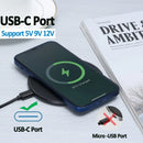 Carregador Sem Fio 30W para iPhone 17 16 15 14 13 12 X XR XS Max 8, Samsung S24 S23 S22 S10 S20 Note10 20, Xiaomi e Huawei