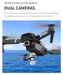 Mini Drone RC E88 2026 – Quadricóptero Dobrável com LED, Função Hover, Controle Remoto e Fluxo Óptico (UAV E88 Pro Max) – Drone para Iniciantes