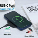 Carregador Sem Fio 30W para iPhone 17 16 15 14 13 12 X XR XS Max 8, Samsung S24 S23 S22 S10 S20 Note10 20, Xiaomi e Huawei