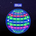 Bola voadora LED giratória automática em formato de OVNI, brinquedo mágico flutuante para esportes ao ar livre, presente de aniversário para crianças.
