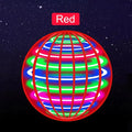 Bola voadora LED giratória automática em formato de OVNI, brinquedo mágico flutuante para esportes ao ar livre, presente de aniversário para crianças.