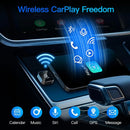 Adaptador CarPlay sem fio para Apple iPhone e Android, tamanho compacto, Plug and Play, conexão sem fio rápida e estável !! (Versão Aprimorada de 2026)