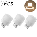 Luz Noturna USB (1 ou 10 unidades) – Mini LED USB, compatível com power bank, luz de leitura redonda com proteção para os olhos!