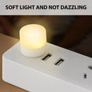 Luz Noturna USB (1 ou 10 unidades) – Mini LED USB, compatível com power bank, luz de leitura redonda com proteção para os olhos!