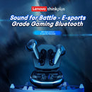 Fone de Ouvido Lenovo GM2 Pro TWS Bluetooth V5.4 – Chamadas HD, Baixa Latência e Modo Duplo (Música/Jogos)