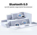 Adaptador Bluetooth USB, Dongle Bluetooth 6.0 para PC com Windows 11/10/8.1, Receptor e Transmissor Bluetooth para Teclado/Mouse