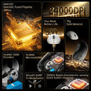 Mouse Gamer Sem Fio Delux M400, 24.000 DPI, Taxa de Polling de 1 kHz, Sensor PAW3311, Conexão Tri-modo, Bateria Recarregável de 500 mAh, Compatível com Todos os Tamanhos de Mão (PC Gamer)