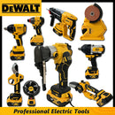 Chave de impacto a bateria DeWalt, martelete elétrico, display digital, cortador de tubos, motosserra, esmerilhadeira angular, ferramentas elétricas multifuncionais