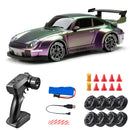 Carro RC Drift 1:24, Carro de Controle Remoto para Adultos, 20KM/H, 4WD, Carros RC de Alta Velocidade com Luzes LED e Pneus Extras para Drift