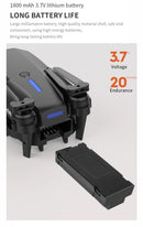 Mini Drone RC E88 2026 – Quadricóptero Dobrável com LED, Função Hover, Controle Remoto e Fluxo Óptico (UAV E88 Pro Max) – Drone para Iniciantes
