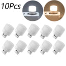 Luz Noturna USB (1 ou 10 unidades) – Mini LED USB, compatível com power bank, luz de leitura redonda com proteção para os olhos!