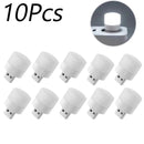 Luz Noturna USB (1 ou 10 unidades) – Mini LED USB, compatível com power bank, luz de leitura redonda com proteção para os olhos!