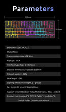 Teclado Mecânico Gamer com Fio AJAZZ NK61 – Formato 60%, RGB, Hot-Swappable, 61 Teclas, Switch Red (Mini Teclado para PC Gamer)
