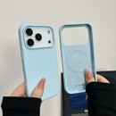 Capa de silicone líquido magnético para iphone 18 17 pro 17 pro max 16 15 14 para magsafe grande câmera buraco capa protetora à prova de choque!!