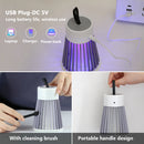 Lâmpada Mata-Mosquitos Elétrica 2 em 1 com Luz LED e Conexão USB – Armadilha para Insetos (Vespas, Mosquitos, Borrachudos) – Ideal para Quartos e Acampamentos