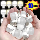 Luz Noturna USB (1 ou 10 unidades) – Mini LED USB, compatível com power bank, luz de leitura redonda com proteção para os olhos!