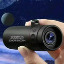 Telescópio Monocular HD 2000x25 – Mini Telescópio Portátil para Celular com Suporte – Ideal para Acampamento, Caça e Observação de Aves