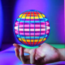 Bola voadora LED giratória automática em formato de OVNI, brinquedo mágico flutuante para esportes ao ar livre, presente de aniversário para crianças.