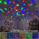 Luminária Projetora LED USB de Estrelas e Lua (Céu Estrelado) 5V – Decoração de Ambiente para Casa