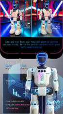 Robô RC Inteligente R40 – Robô com Controle Remoto, Inteligente e Dançante – Brinquedo/Presente