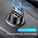 Mini Carregador Veicular 100W/200W QC3.0 PD (12-24V) – Carregamento Rápido USB Tipo-C para Xiaomi, Samsung, Huawei e iPhone