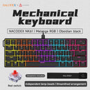 Teclado Mecânico Gamer com Fio AJAZZ NK61 – Formato 60%, RGB, Hot-Swappable, 61 Teclas, Switch Red (Mini Teclado para PC Gamer)