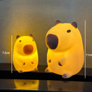 Luminária Noturna Fofa de Capivara – Estilo Cartoon em Silicone, Criativa para Mesa de Cabeceira, Decoração de Quarto e Presente de Aniversário ou Natal