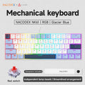 Teclado Mecânico Gamer com Fio AJAZZ NK61 – Formato 60%, RGB, Hot-Swappable, 61 Teclas, Switch Red (Mini Teclado para PC Gamer)