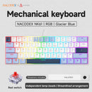 Teclado Mecânico Gamer com Fio AJAZZ NK61 – Formato 60%, RGB, Hot-Swappable, 61 Teclas, Switch Red (Mini Teclado para PC Gamer)